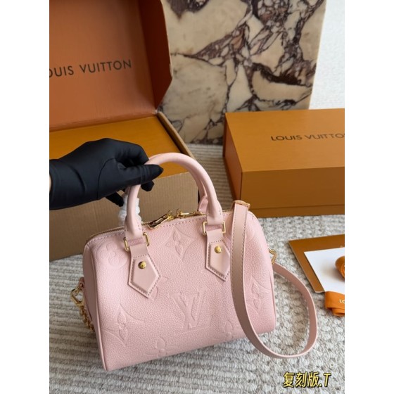 Louis Vuitton Speedy Bandoulière 20 (Empreinte Pink)